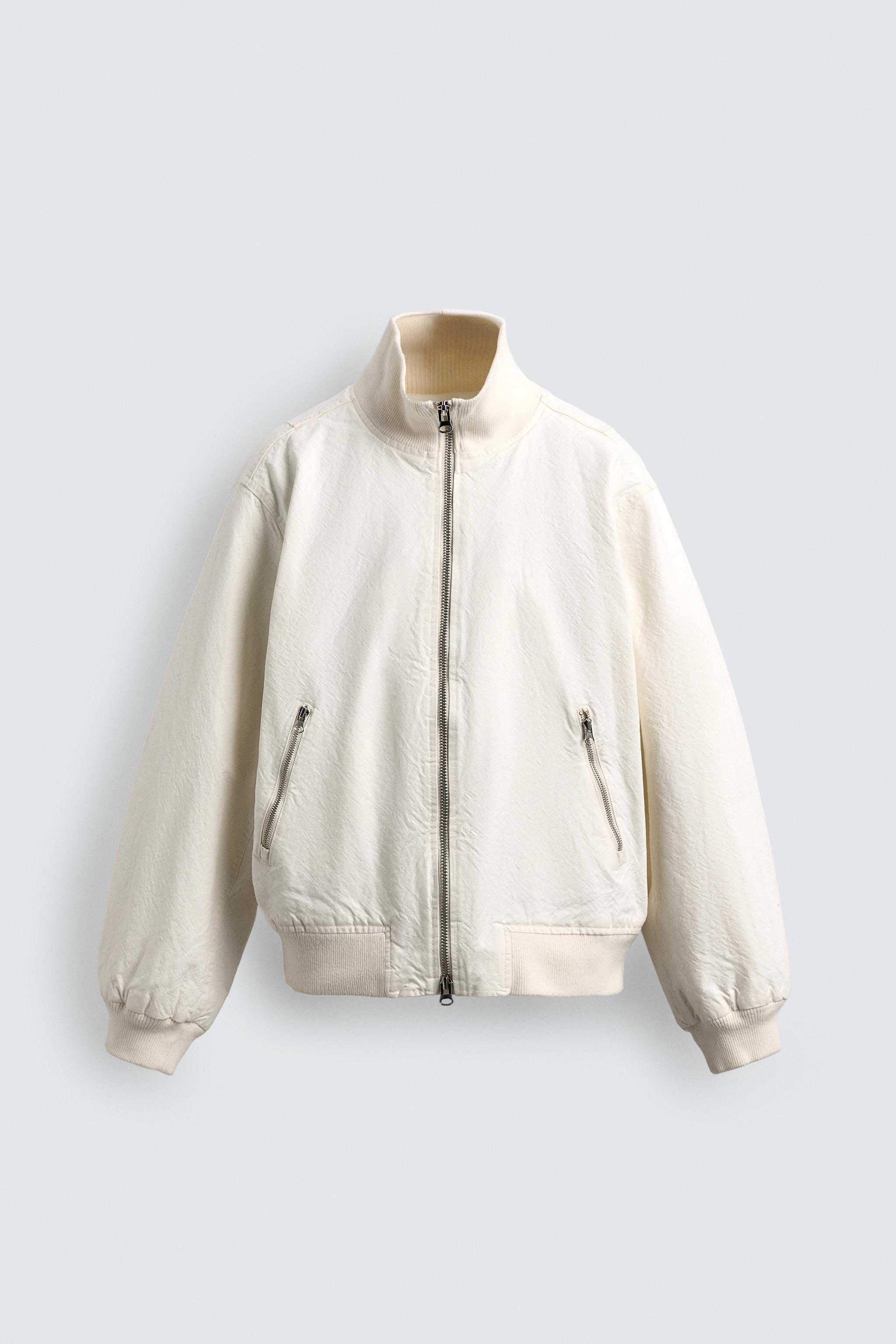 BLOUSON BOMBER EFFET FROISSÉ